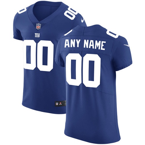 Men's New York Giants Royal Blue Team Color Vapor Untouchable Custom Elite NFL Stitched Jersey